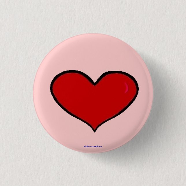 button - red heart (Front)