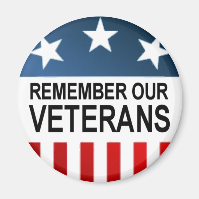 BUTTON_remember_veterans Magnet (Front)