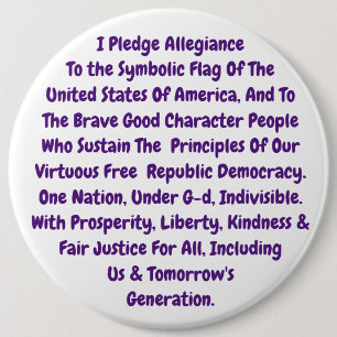 Button Reminder To Live Our Sacred Values
