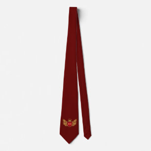Button Retro gold crown wings I + your ideas Tie