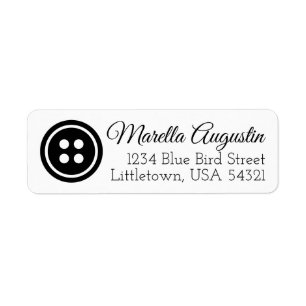 Button Return Address Labels
