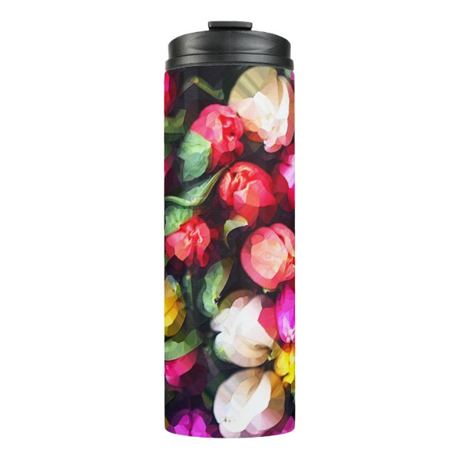 BUTTON ROSES THERMAL TUMBLER (Front)