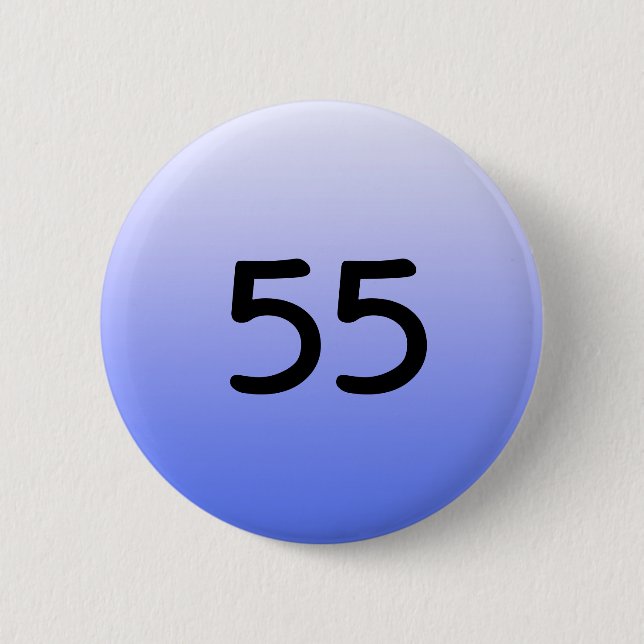 button round blue number fiftyfive (Front)