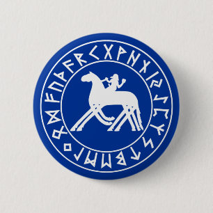 button Sleipnir Shield on Blk