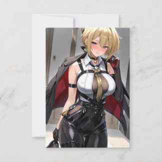 Button Thank You Card