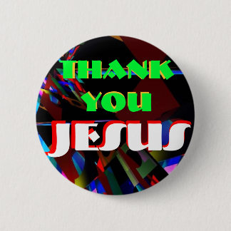 button-Thank you Jesus 6 Cm Round Badge