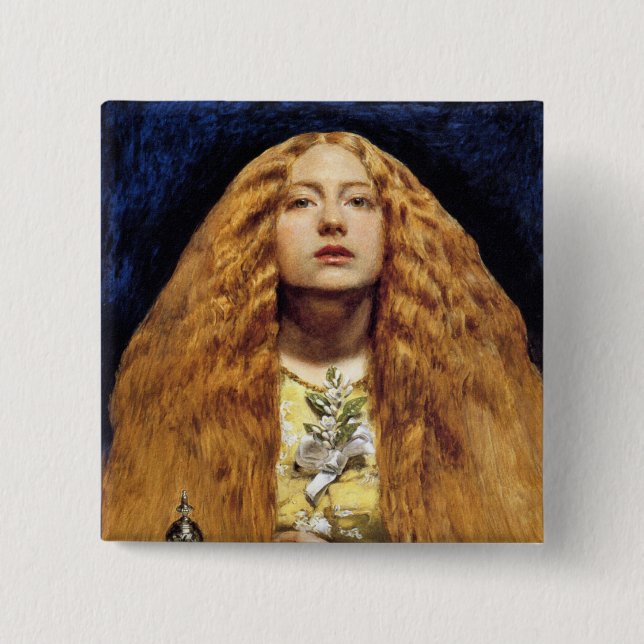 Button: The Bridesmaid 15 Cm Square Badge (Front)