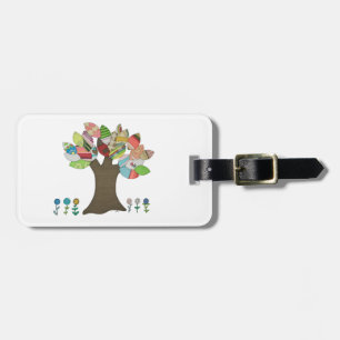 Button Tree Luggage Tag