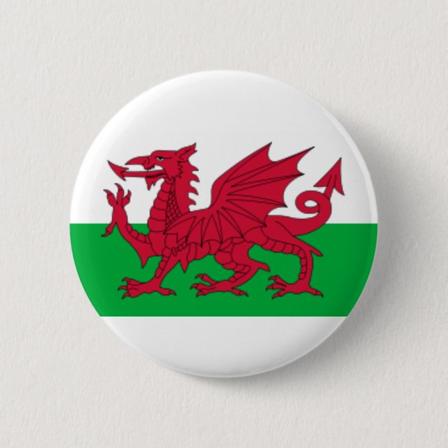 Button - Welsh Flag (Front)