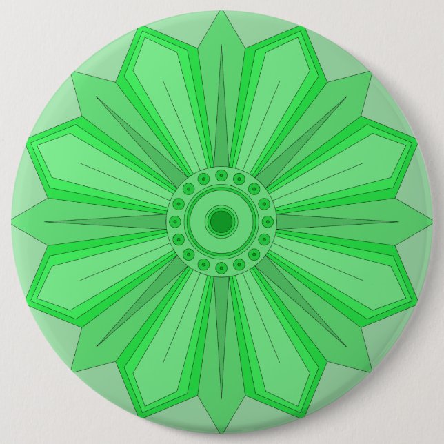 Button with art of flower (Front)