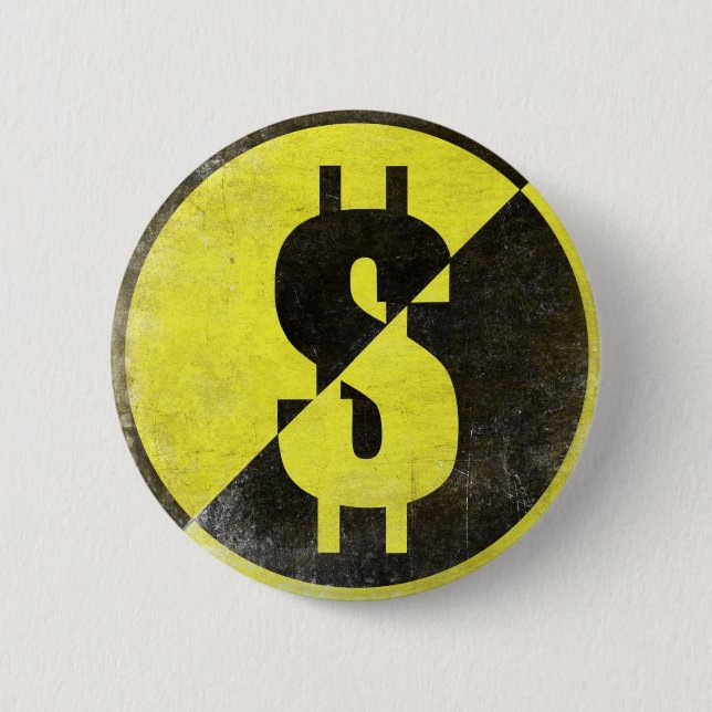 Button with Cool Anarcho-Capitalist Flag (Front)