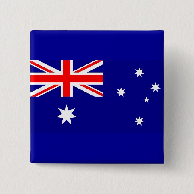 Button with Flag of Australia (Front)