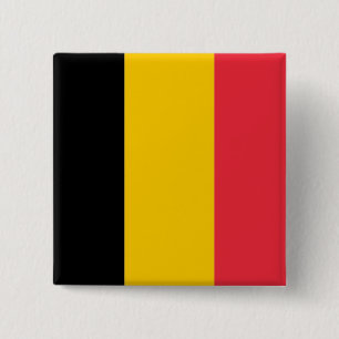 Button with Flag of Belgium