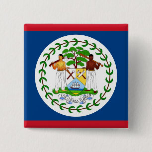 Button with Flag of Belise