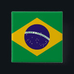 Button with Flag of Brazil<br><div class="desc">Button with flag of Brazil.</div>