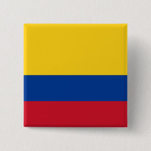Button with Flag of Colombia