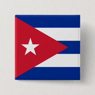 Button with Flag of Cuba