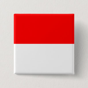 Button with Flag of Indonesia