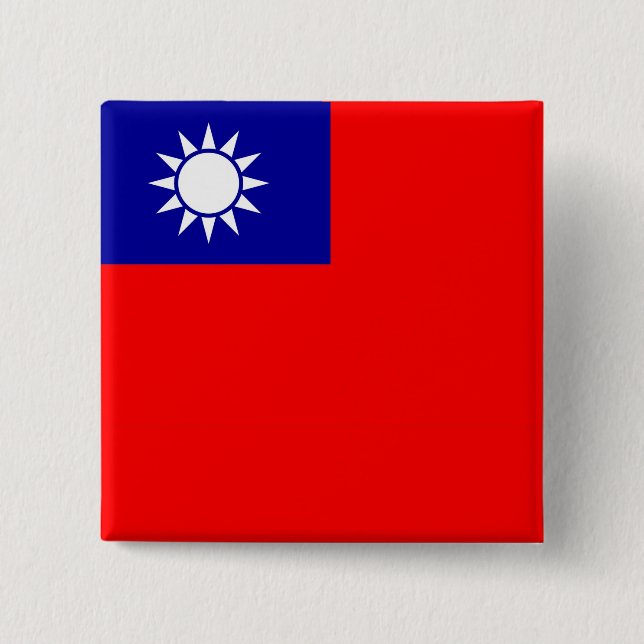Button with Flag of Taiwan (Front)