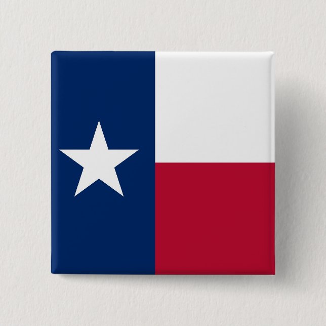 Button with Flag of Texas (Front)