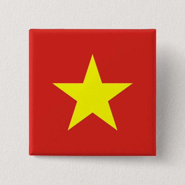 Button with Flag of Vietnam (Front)