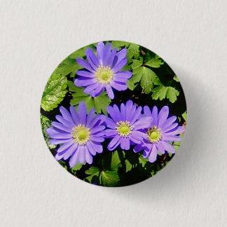 Button with Spring Anemones!