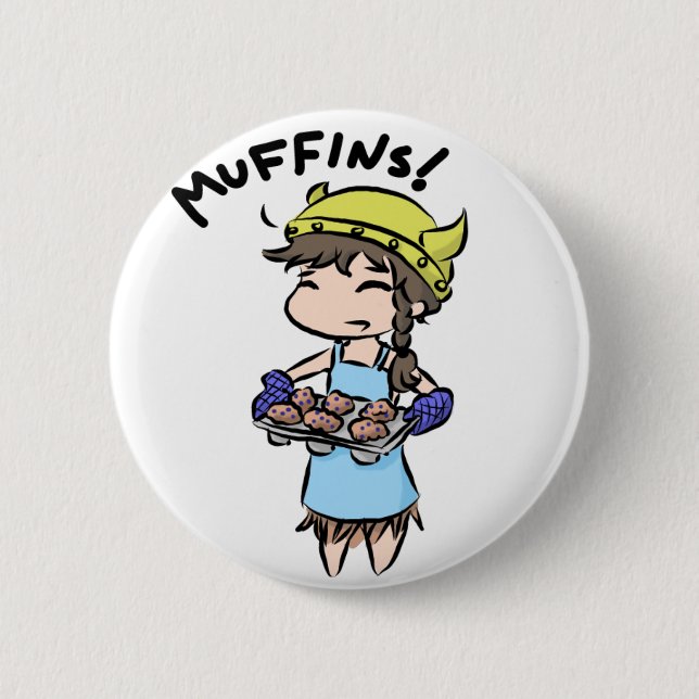buttonmuffin.png 6 cm round badge (Front)
