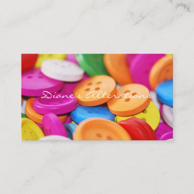 Buttons Business Card (Front)