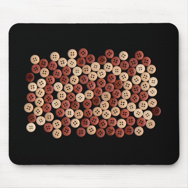 Buttons - Fine Art Photograph Mouse Pad (Front)