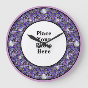 Buttons Frame Your Photo Wall Clock