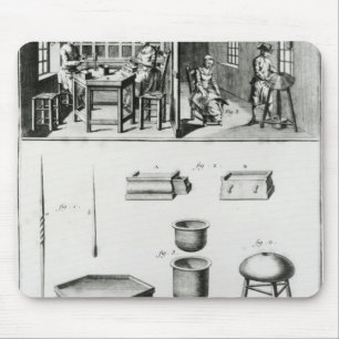 Buttons maker & lace maker mouse pad