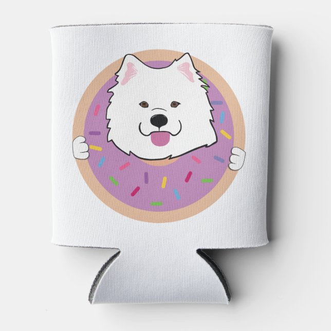 Buttons samoyed can cooler (Front)