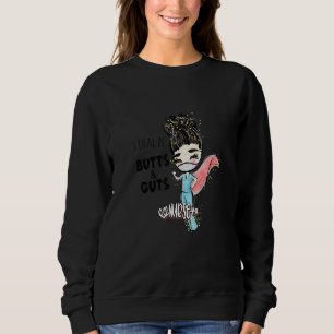 Butts And Guts Gastroenterology Endoscopy Black Ha Sweatshirt