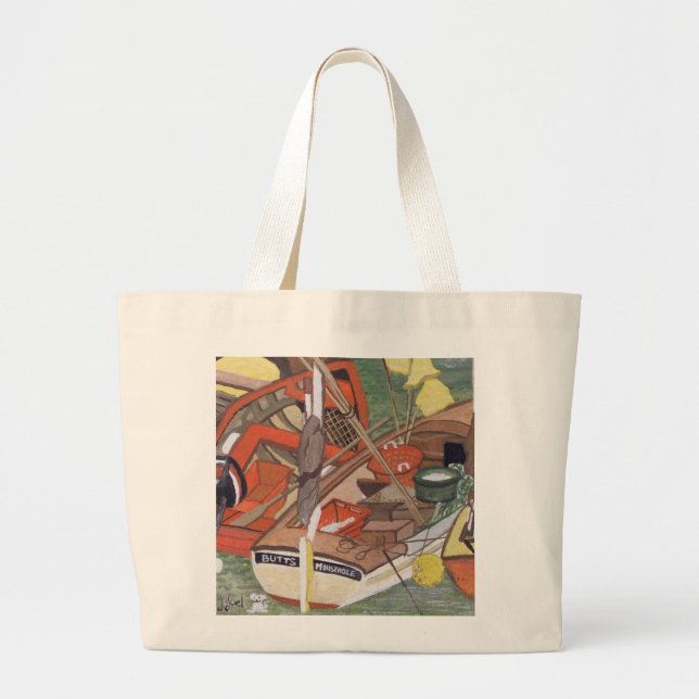 Butts of Mousehole 1995 Large Tote Bag (Front)