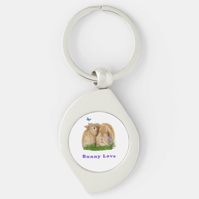 buuny love keychain (Front)
