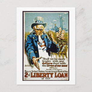 Buy a United States Government Bond  1917 Postcard