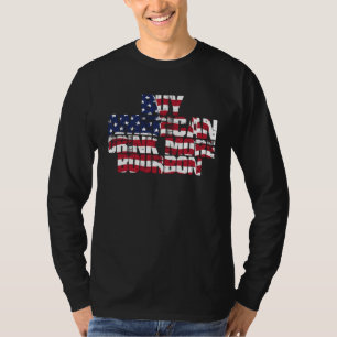 Buy American Drink More Bourbon USA Whiskey T-Shirt
