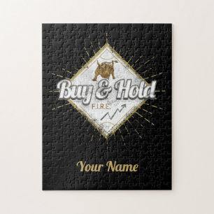 Buy And Hold Trader Bull buy the dip Investor Jigsaw Puzzle