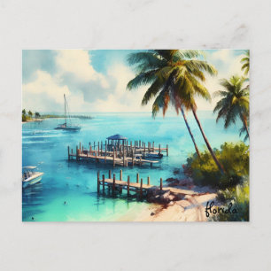 buy best Travel Vintage keys florida postcards