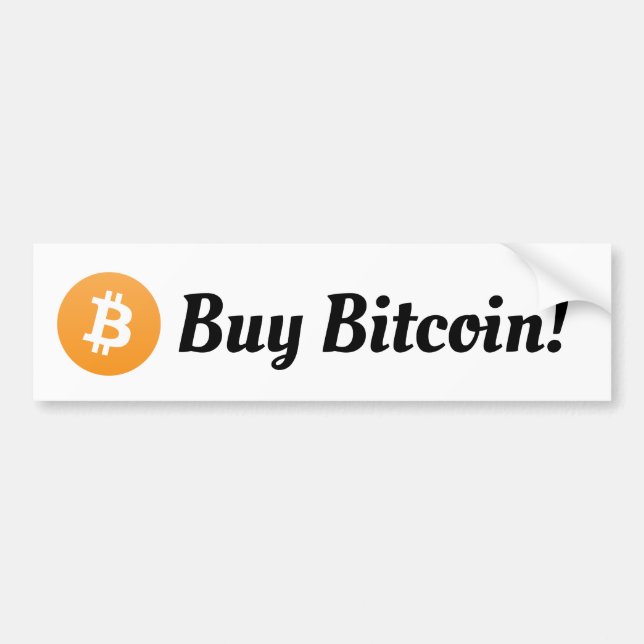 Buy Bitcoin Bumper Sticker (Front)