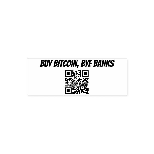 Buy Bitcoin Bye Banks Self Inking Crypto Stamp (Design)