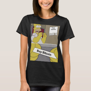 Buy Bitcoin Meme  Funny Crypto Cartoon Art T-Shirt