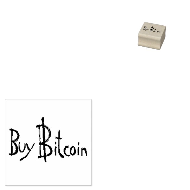 Buy Bitcoin Original font self-inking Money stamp (Stamped)