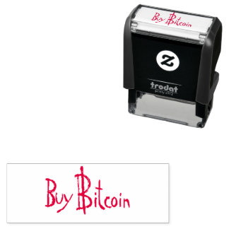 Buy Bitcoin the Original font self-inking stamp