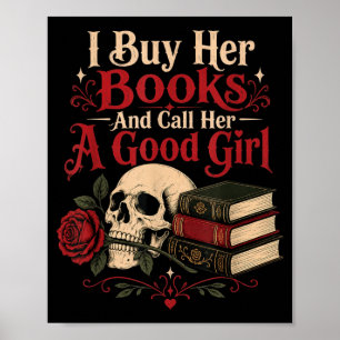 Buy Books And Call A Good Girl Vintage Retro Poster