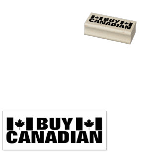 Buy Canadian Canada flag custom colour ink Rubber Stamp