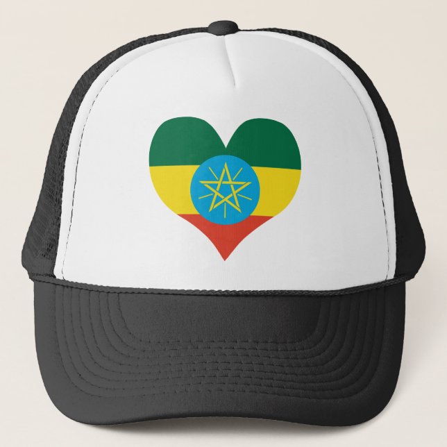 Buy Ethiopia Flag Trucker Hat (Front)