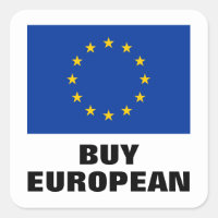 Buy European small stickers with EU flag