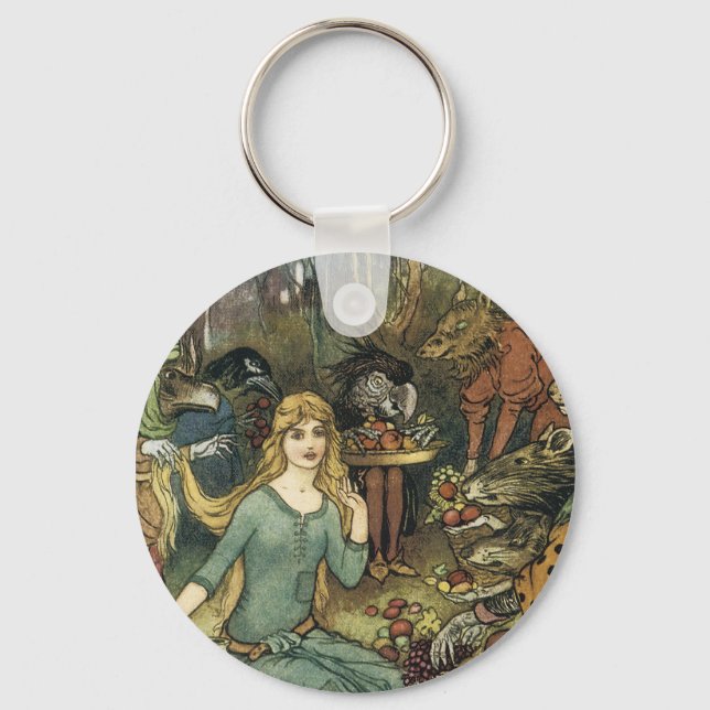 Buy From Us With a Golden Curl Key Ring (Front)