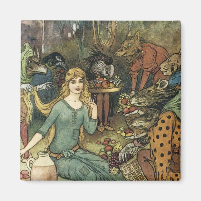 Buy From Us With a Golden Curl Magnet (Front)